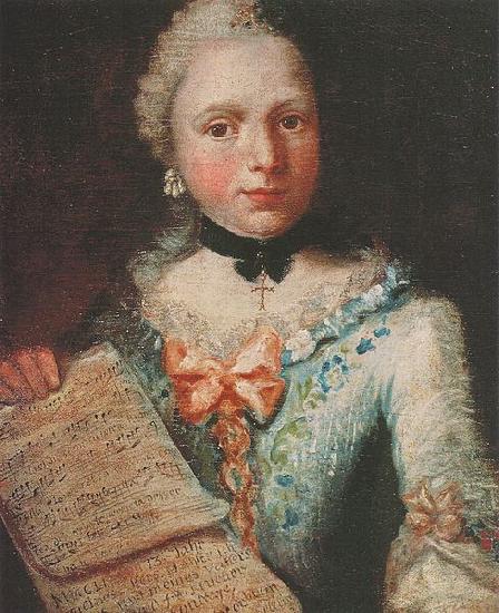 Angelica Kauffmann Selbstportrat als Sangerin mit Notenblatt oil painting picture